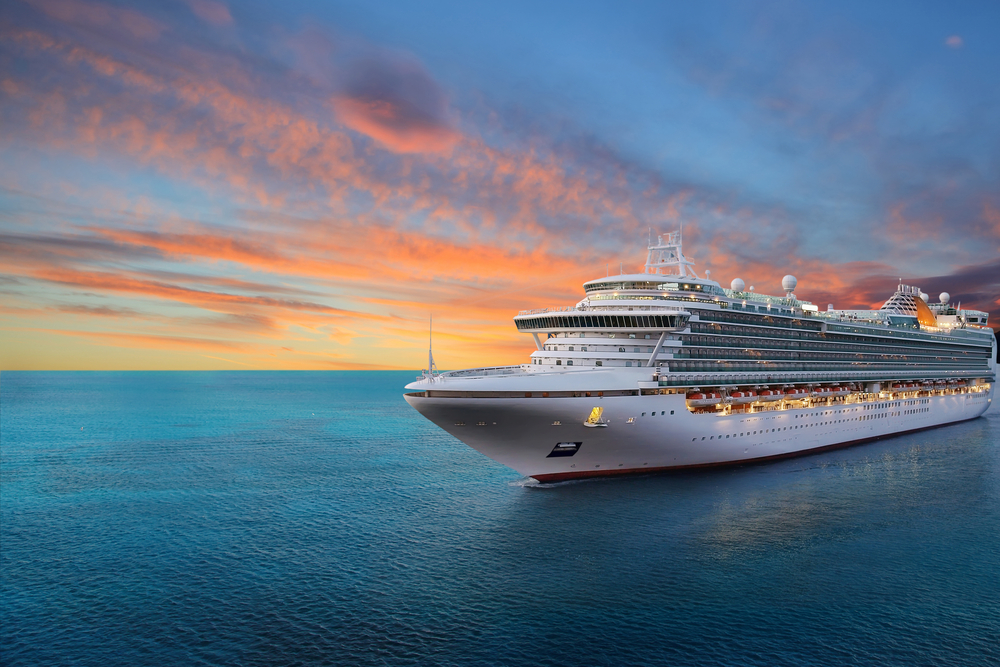 cruise ship accidents cruise ship at sunset, personal injury attorneys for cruise ship accidents, The Bowling Law Firm